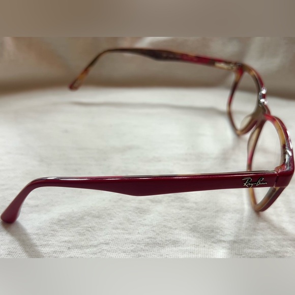 Ray-Ban RB 5228 Matte Red Optics Eyeglasses and Case - Picture 2 of 5